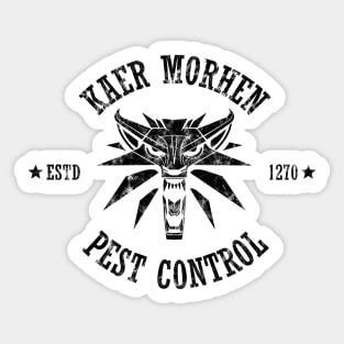 Kaer Morhen Pest Control Sticker